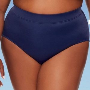 Dreamsuit Blue Swim High Waist Bikini Bottom NEW